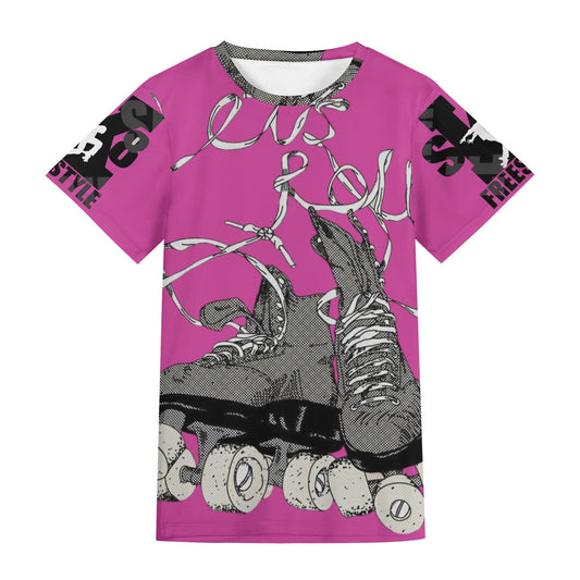 Sk8 Freestyle Adult Short Sleeve shirt/pnk