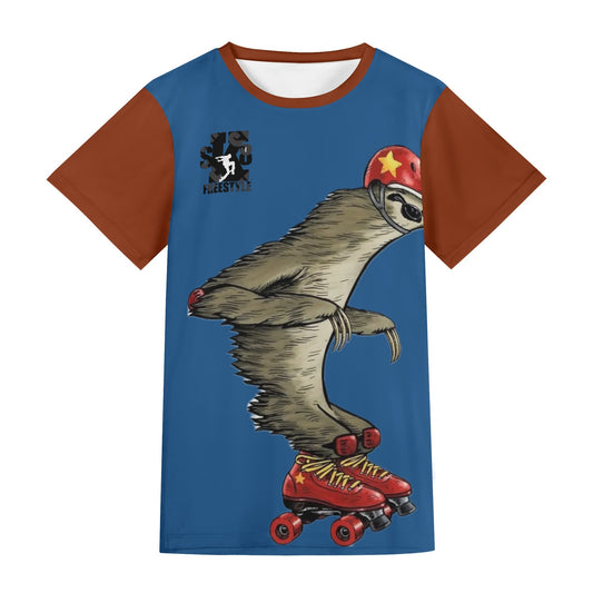 Sk8 Freestyle Adult Short Sleeve Tshirt/blu