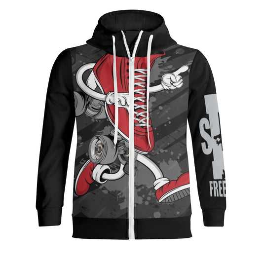 Sk8 Freestyle Adult Full Zip Turtleneck Hoodie